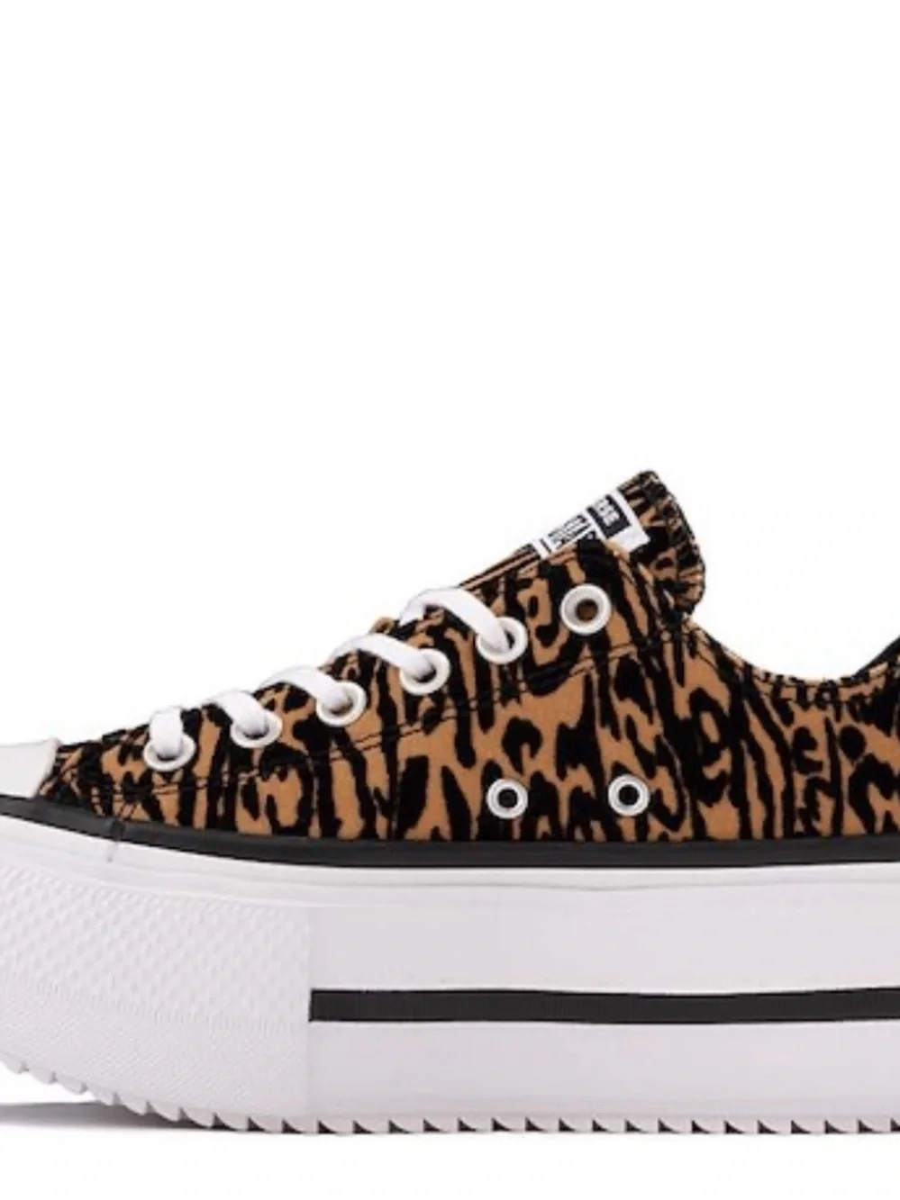 Converse Chuck Taylor All Star Double Stack Low-Top Sneaker in Leopard